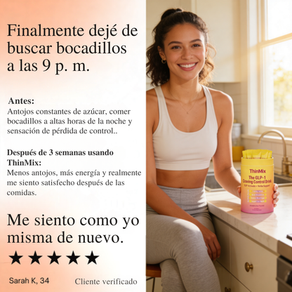 Bebida GLP-1 para controlar los antojos