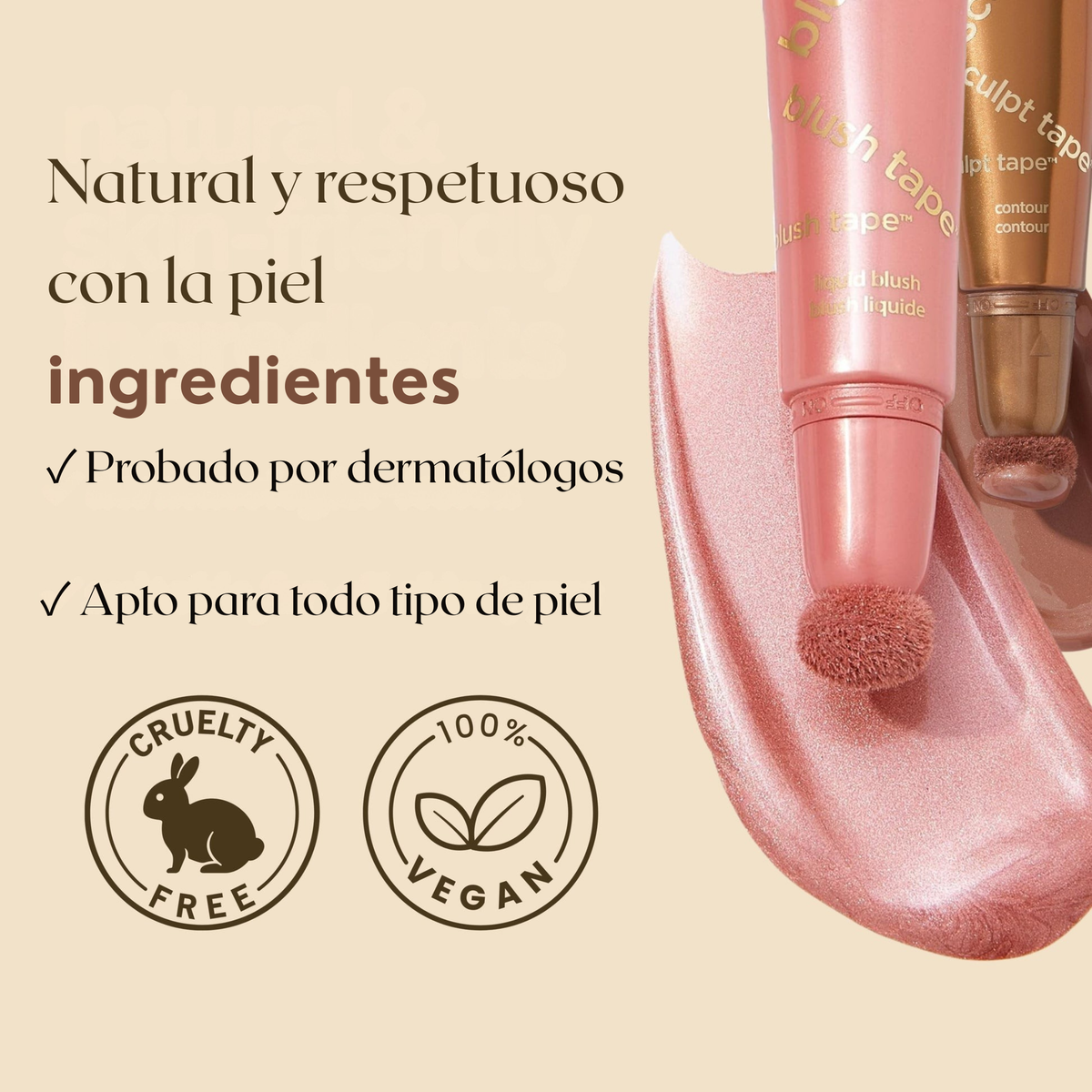 Dúo de rubor líquido y bronceador
