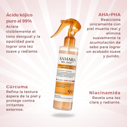 Spray exfoliante corporal - Kójico + Cúrcuma