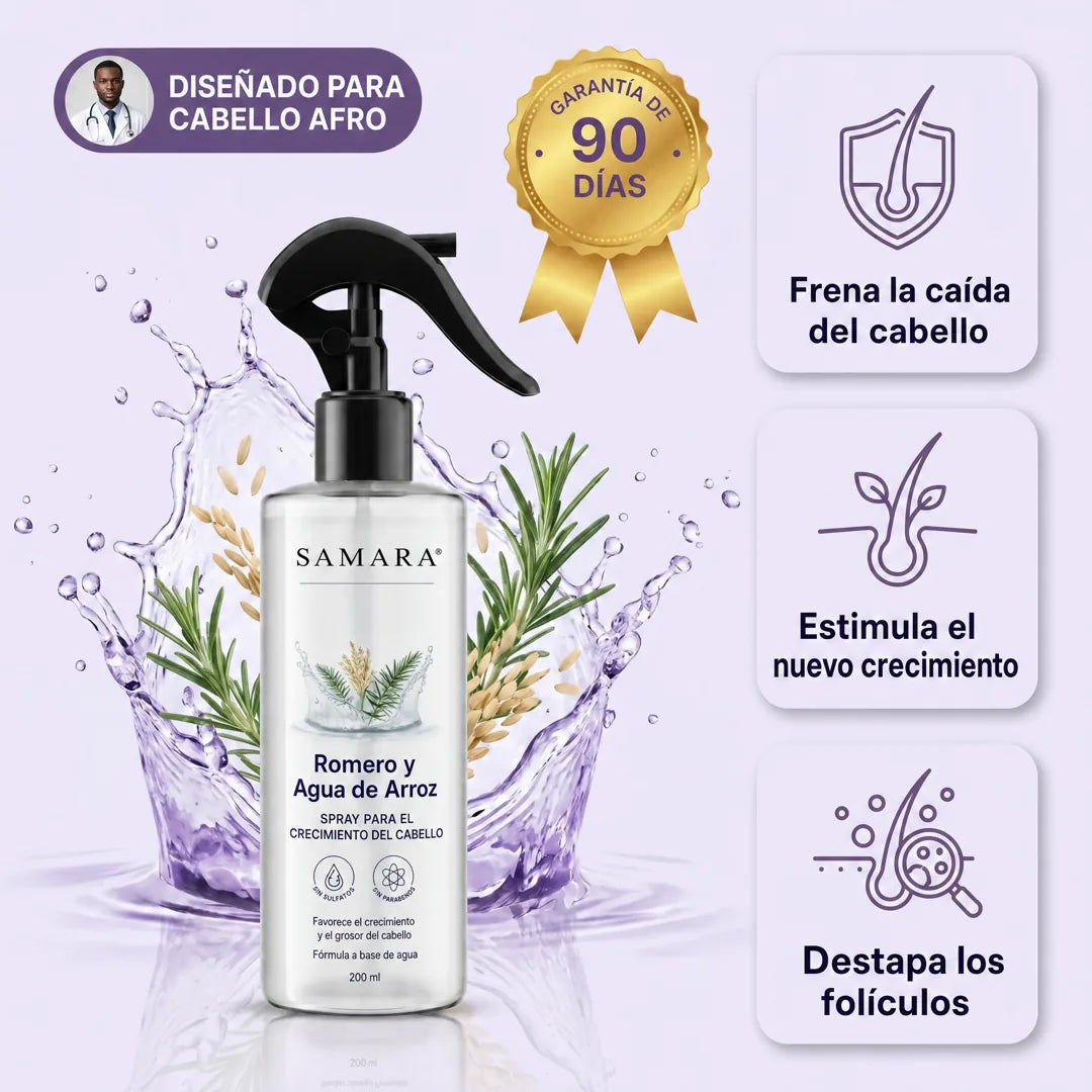 SAMARA Spray de Romero y Agua de Arroz